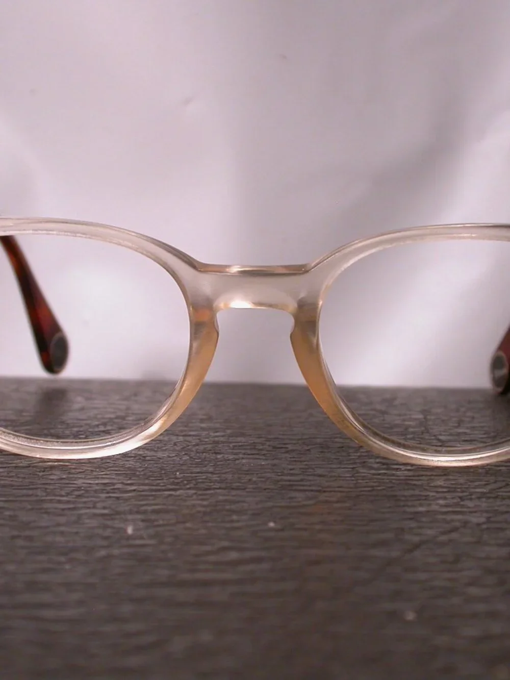 WOOW Trust Me Clear Amber Designer Eyeglasses Frames Made in Italy
